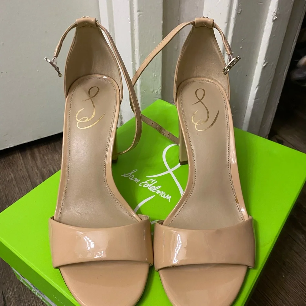 Sam Edelman Robyn Heels in Beige Blush 8.5M - Picture 4 of 9